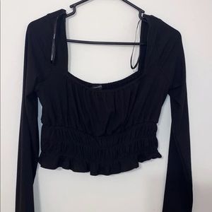 Black crop top